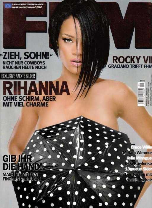 Rihanna обнажилась для журнале FHM (5 фото)
